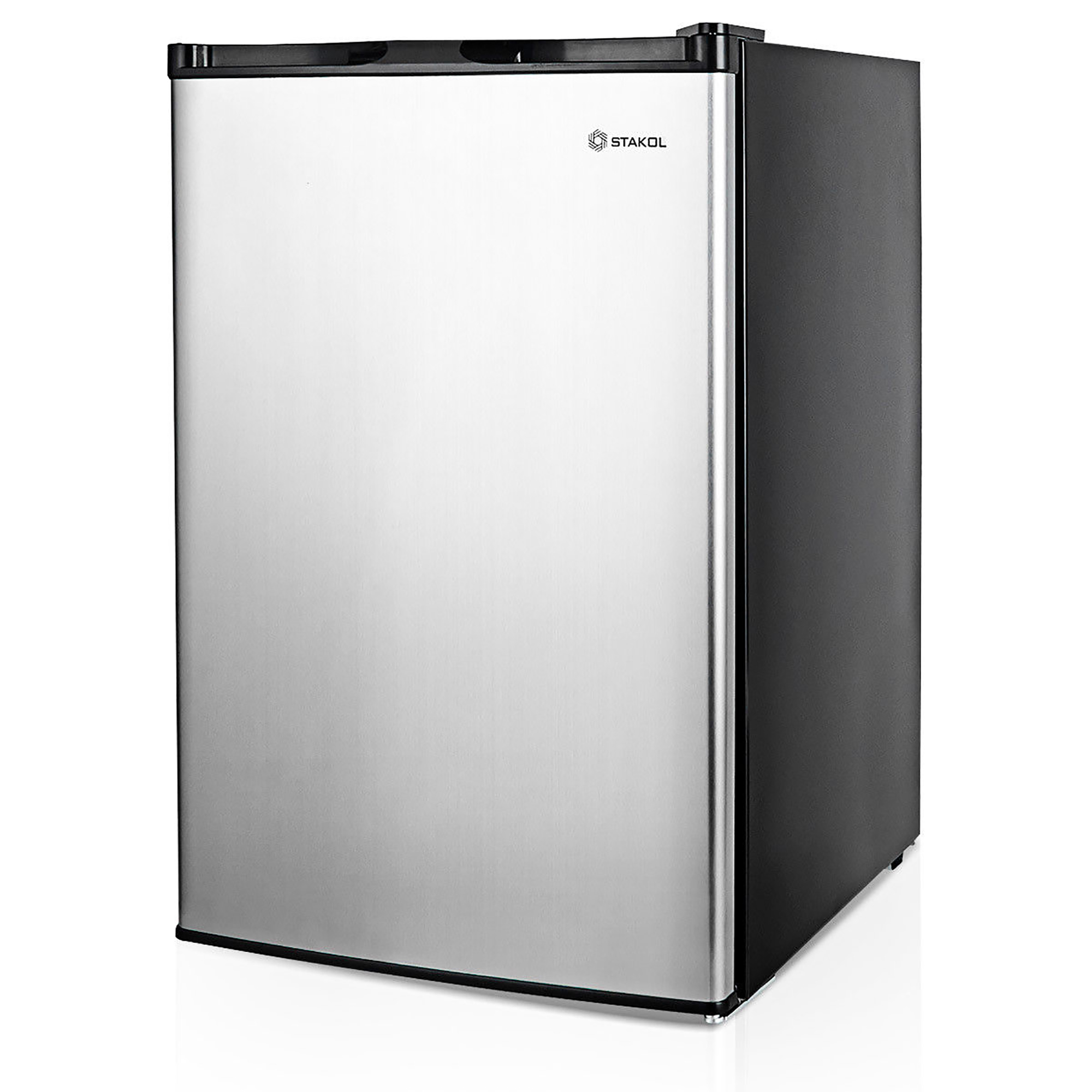 Costway STAKOL 3 cu.ft. Compact Upright Freezer w/Single Stainless Steel Door Removable Shelves