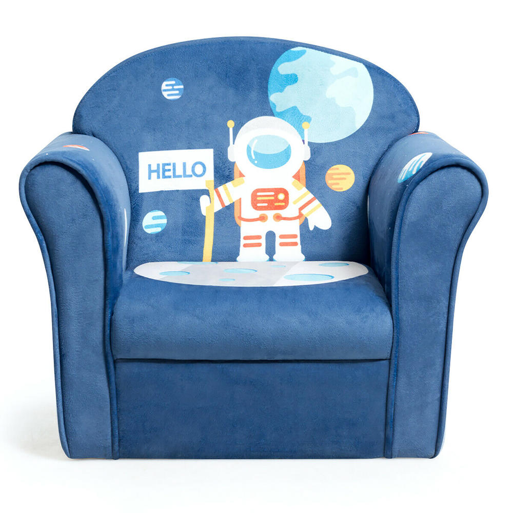 Costway Kids Astronaut Sofa Children Armrest Couch Toddler Furniture