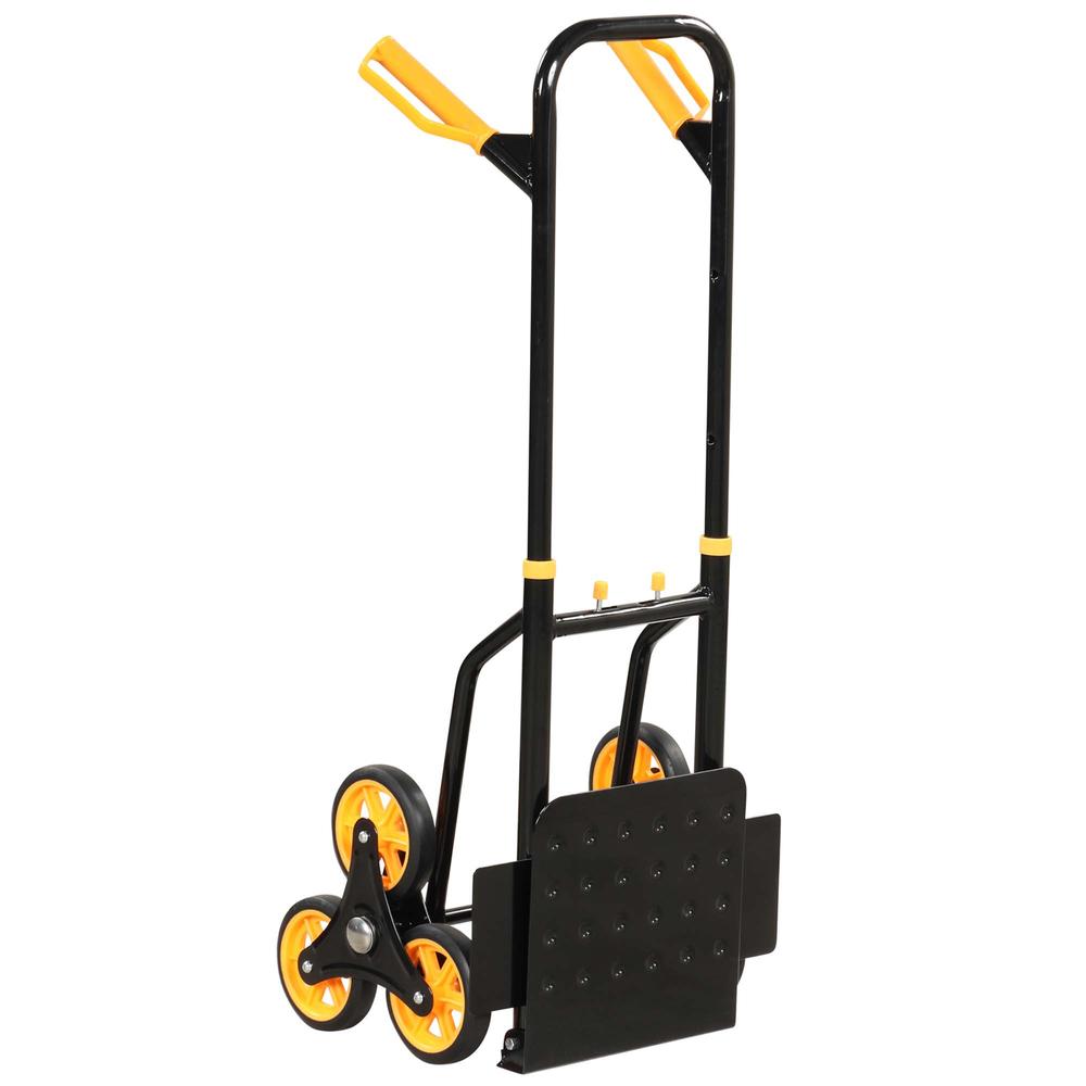 Costway Stair Climber Hand Truck with Telescoping Handle and Rubber Wheels 350 Lb Capacity