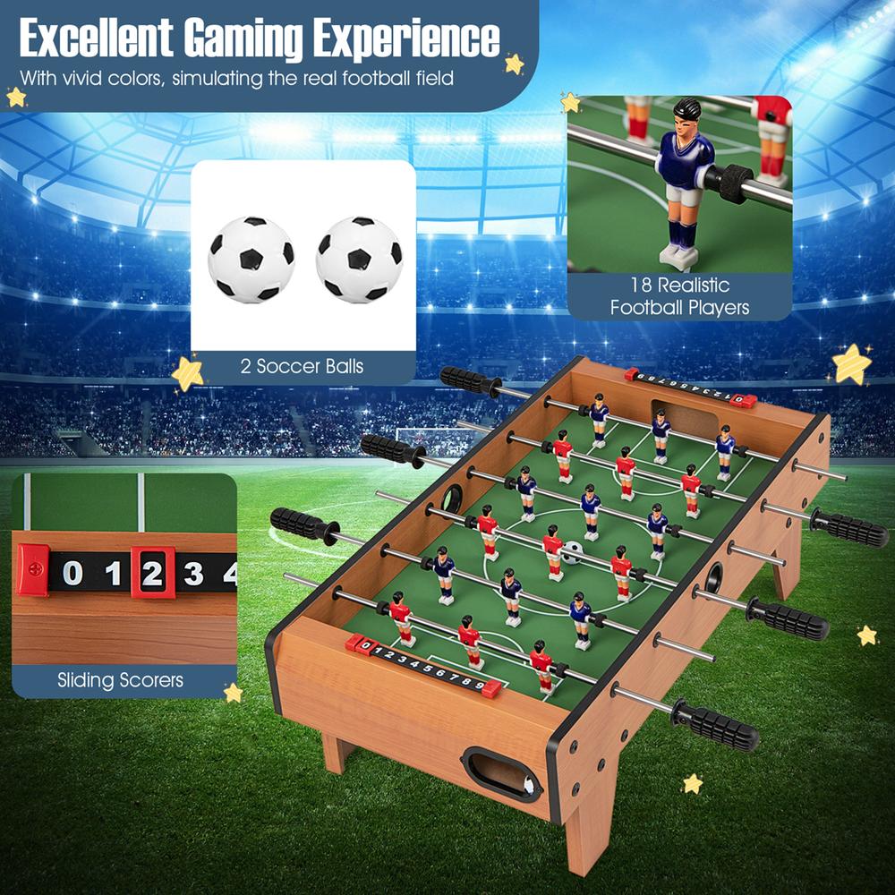 Costway 27'' Foosball Table Competition Game Room Soccer football Sports Indoor w/ Legs