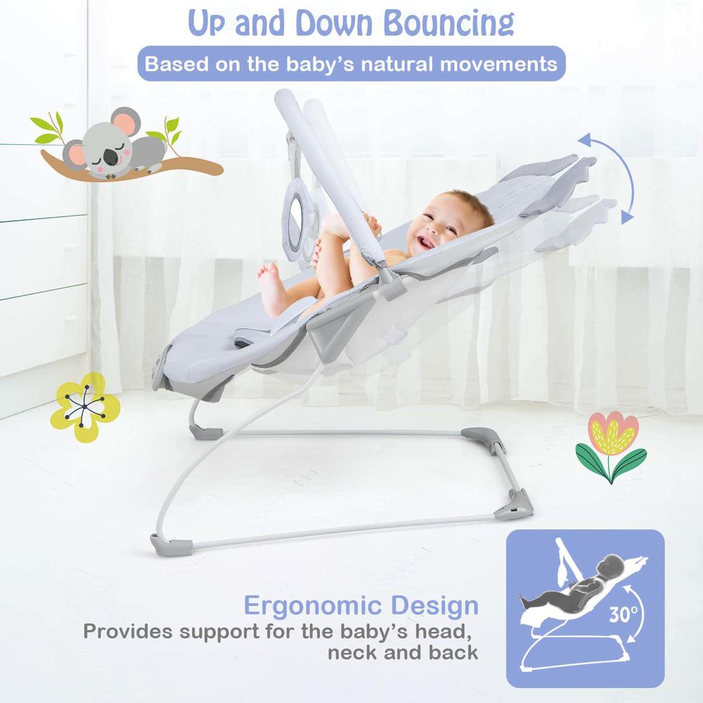 Costway Portable Baby Bouncer Vibration Infant Rocker Seat with ...