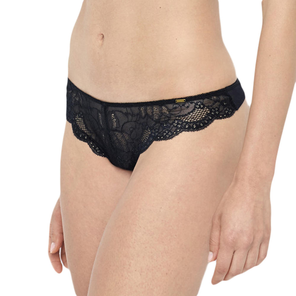 BeMe NYC Women's Rough & Tumble Lace Front Thong BMRT017 $19 NWT