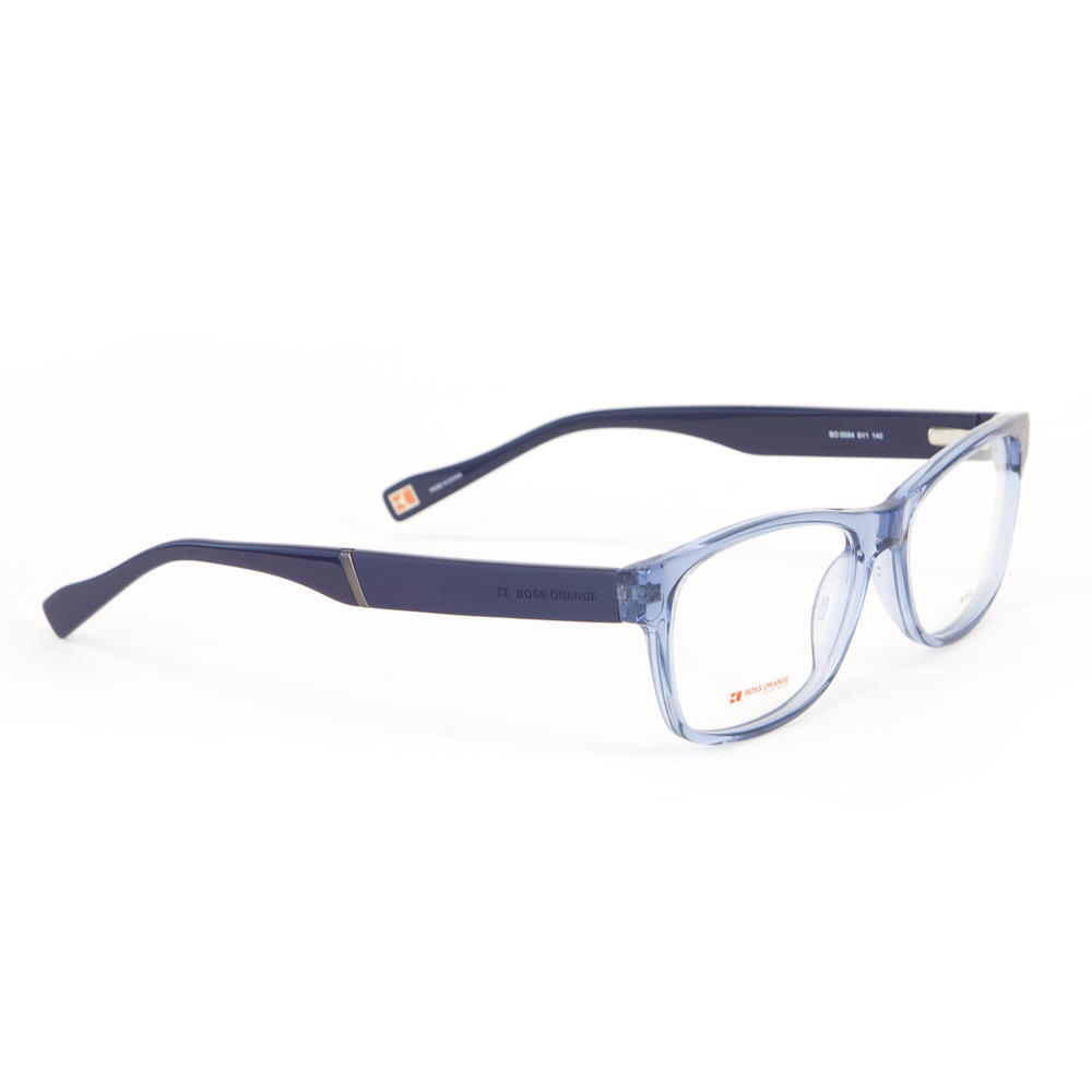 Misbruik Wind Fascinerend Hugo Boss BOSS ORANGE Transparent Blue Square Eyeglass Frames 52mm B0084  $260 NEW