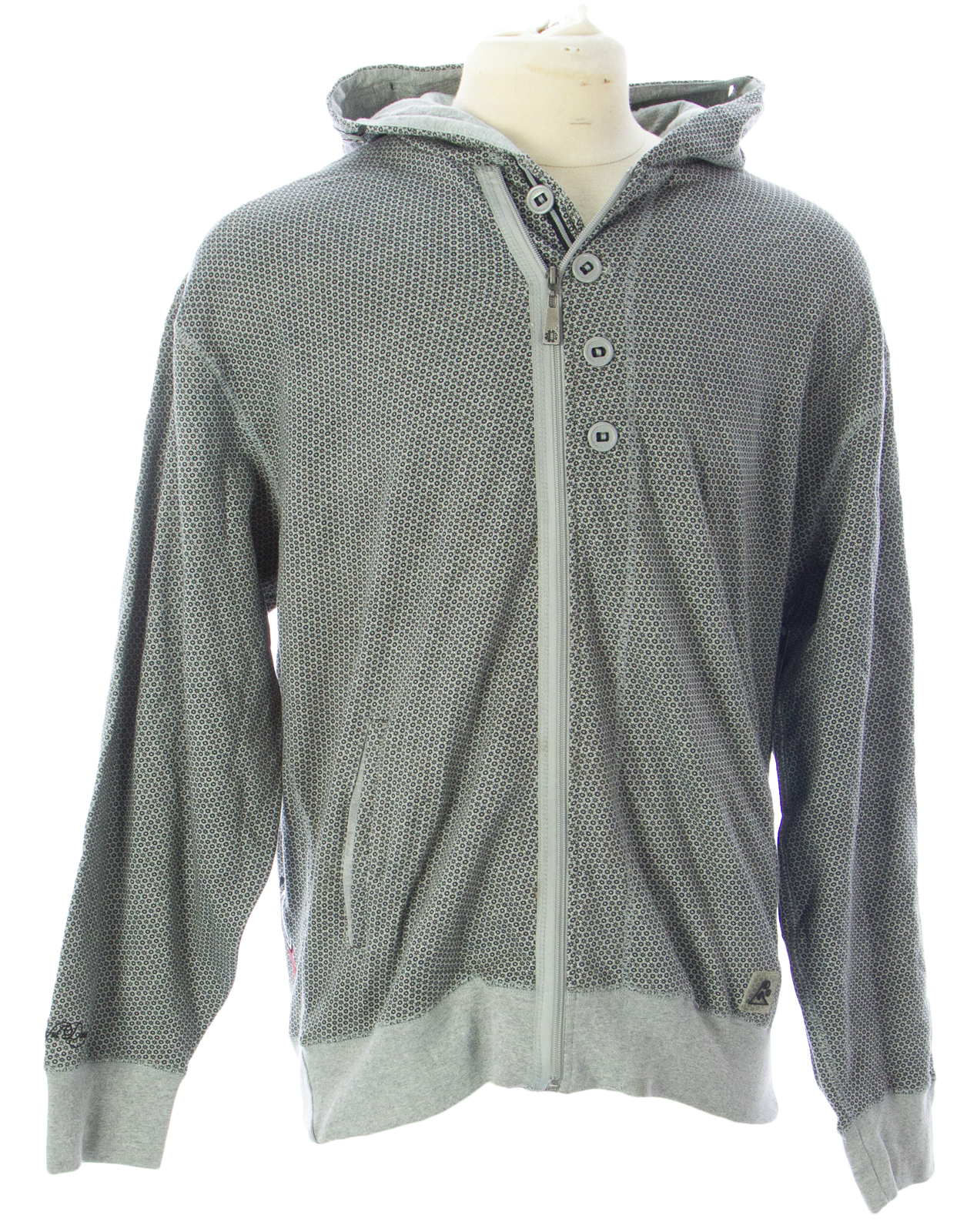 ARTFUL DODGER Men's Heather Grey DWTM Hoodie AM83-H05 $168 NEW