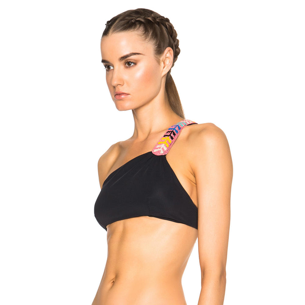 MARA HOFFMAN Embellished One Shoulder Bikini Top 95390 $176 NEW