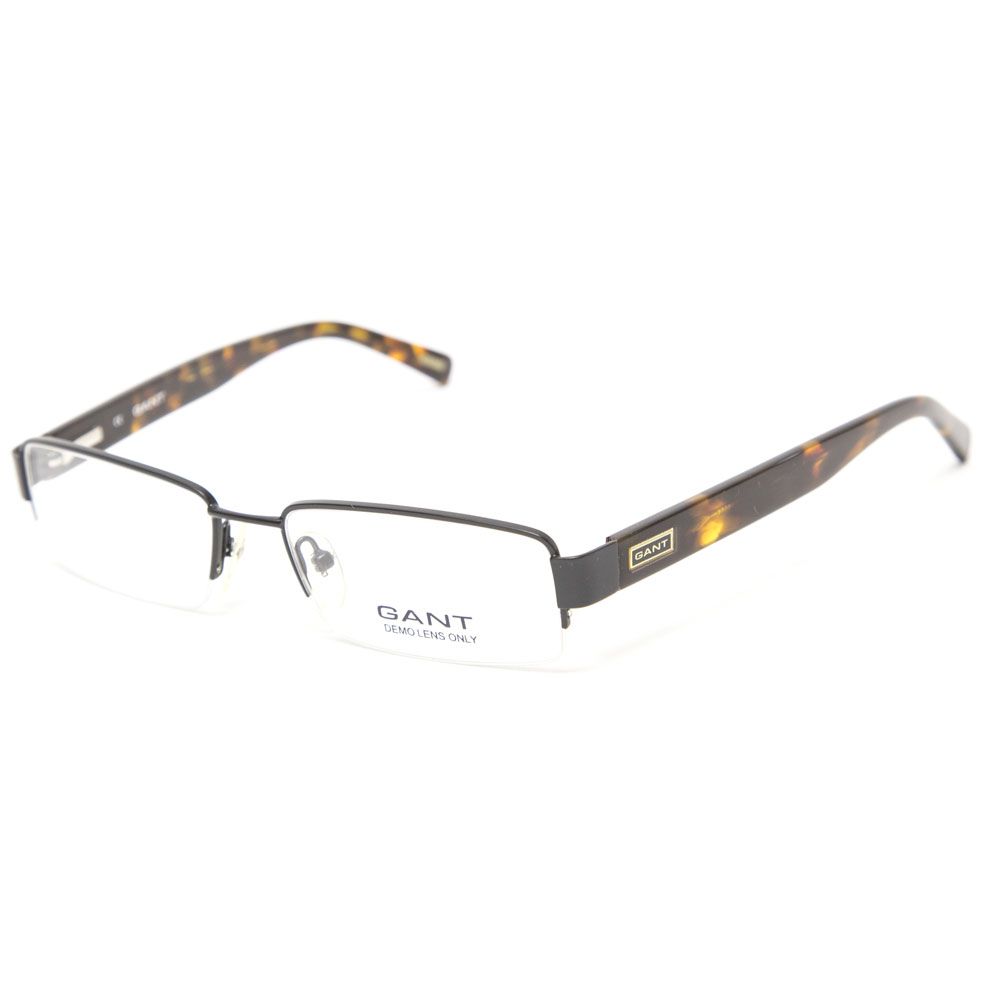 Gant USA Gant Jacobs Semi-Rimless Metal Eyeglass Frames 53mm - Satin Black NEW