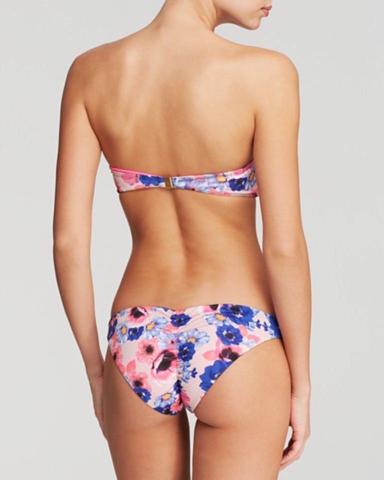 ZINKE Women's Pop Floral Print Taylor Underwire Bikini Top $96 NEW