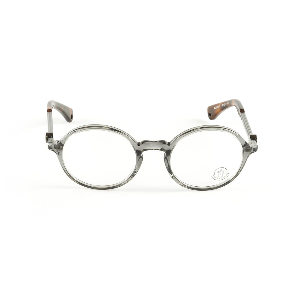 MONCLER Lunettes Grey Round Frame Eyeglass Frames MC019-V01 NEW