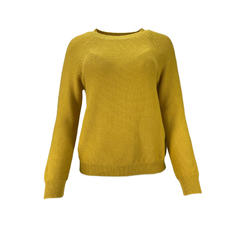 Max Mara Women's Yellow Renania Knitted Cotton Sweater NWT