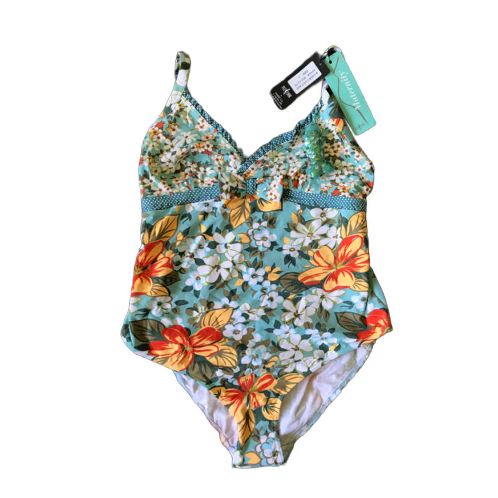 Pez D'or Maternity Floral One Piece Swimsuit Size Small Retaiol $102 NWT