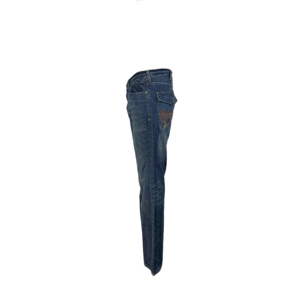 Calvin Klein Men's Navy Straight Leg Zip Up Denim Pants Sz 36X32 NWOT