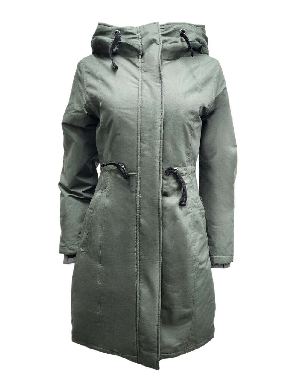 Ladies long hoodlamb coat sale