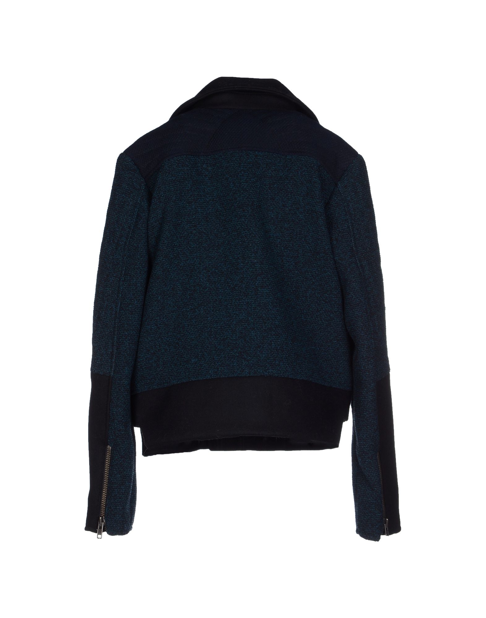 SURFACE TO AIR Women's Petrol Blue Tweed Gry Jacket $720 NEW