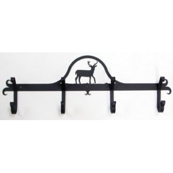 Wrought Iron Wall Coat Rack Village Wrought Iron Cb 3 Wall Mounted Coat Rack Hooks Deer