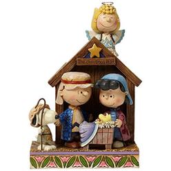 Jim Shore for Enesco Peanuts by Jim Shore Peanuts Christmas Pageant Stone Resin Figurine, 7.5