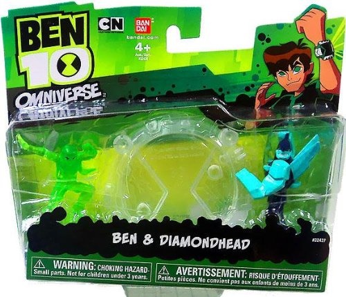 ben 10 ultimate alien ben 10 omniverse ben and diamondhead mini figures