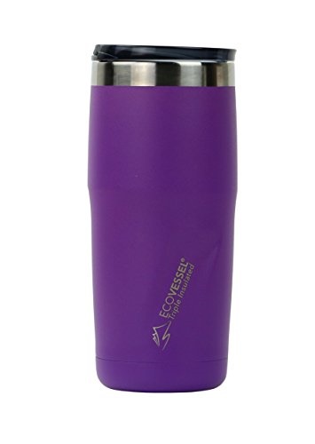 Ecovessel Metro Trimax Vacuum Insulated Stainless Steel Tumbler Cup Ecovessel Metro Trimax Vacuum Insulated Stainless Steel Tumbler Cup Coffee Travel Mug With Bpa Free Slider Top 16 Oz Pint Gl