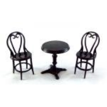 Carolina Forge Wrought Iron Bistro Set Falcon Miniatures Dolls House Miniature Wrought Iron Patio Cafe Bistro Set Table And Chairs