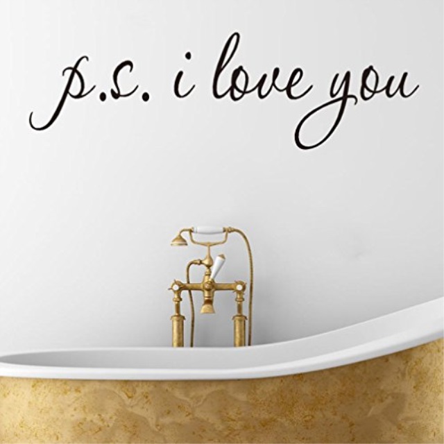 Bibitime Sayings Ps I Love You Wall Art Decal Home Decor