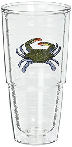 Tervis Tumbler Blue Crab 24-Ounce Double Wall Insulated Tumbler, Set of 2