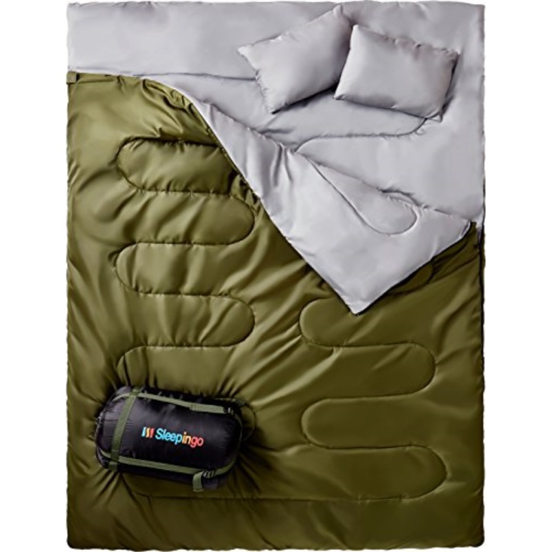 Sleepingo Double Sleeping Bag For Backng Camping Or Hiking Sleepingo Double Sleeping Bag For Backng Camping Or Hiking Queen Size Xl Cold Weather 2 Person Waterproof S