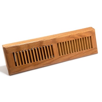 Accord Ventilation Aobbol18 Oak Baseboard Register 18 Accord Ventilation Aobbol18 Oak Baseboard Register 18 Inchduct Opening Measurement Light Finish