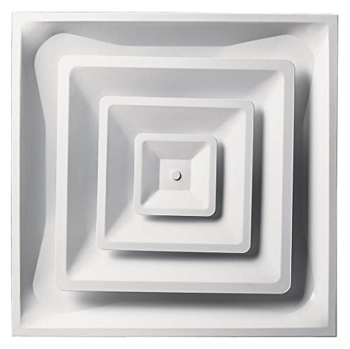 Accord Ventilation Accord Ventilation Accord Abcd2x2 Ceiling Diffuser With Square Drop In Ceiling 24 Inch X 24 Inch White