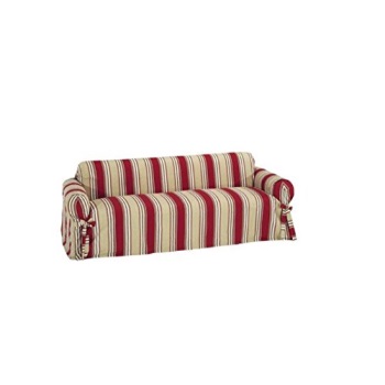 Classic Slipcovers Printed Classic Stripe Canvas Sofa Classic Slipcovers Printed Classic Stripe Canvas Sofa