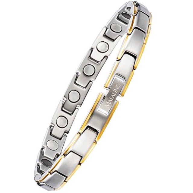Masaling Womens Elegant Anium Magnetic Therapy Bracelets Masaling Womens Elegant Anium Magnetic Therapy Bracelets Pain Relief For Arthritis And Carpal Tunnel