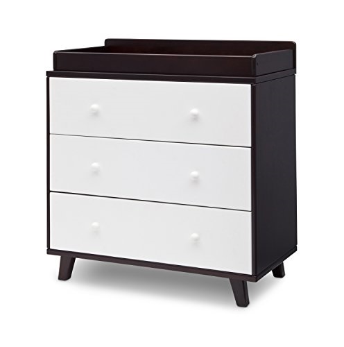 Delta Drawer Dresser Espresso Cherry Delta Children Ava 3 Drawer Dresser Changing Top Black Espresso White