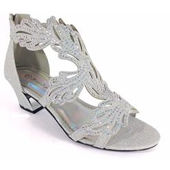 Wedding Shoes Enzo Romeo Lime03n Womens Open Toe Mid Heel Wedding Rhinestone Gladiator Sandal Wedge Shoes 11
