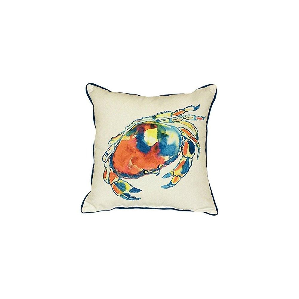 Betsy Drake Decorative Pillows Kmart Betsy Drake Dungeness Crab Indoor Outdoor Pillow