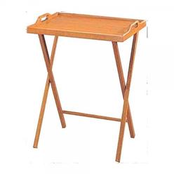 Lipper International Folding Tv Tray Table With Lip Non Retail Packaging Essential Home Oak Finish Folding Tv Tray Table Snack Drinking Portable
