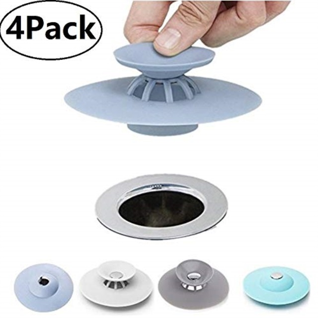 Wild Tribe 4pcs Shower Drain Stopper Plug Bathtub Cover