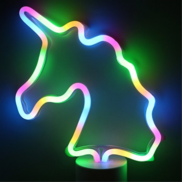 Adib07d4k6kk1 Xiyunte Unicorn Lights Neon Signs Led Adib07d4k6kk1 Xiyunte Unicorn Lights Neon Signs Led Light Up Colour Night With Pedestal Battery Operated Bedside