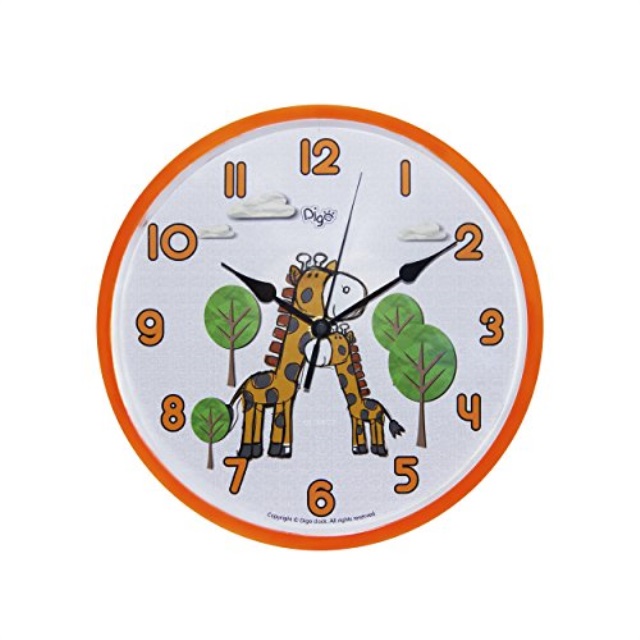 Mehousa Child Nursery Animal Wall Clock For Kids Room Silent Mehousa Child Nursery Animal Wall Clock For Kids Room Silent Ticking 10 Inch Giraffe Cl Children Clocks Bedroom D