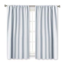 Curtains For Short Wide Windows Ryb Home Window Treatments Curtains Room Darkening 42 In Wide By 54 Long Greyish