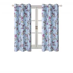 Bgment D Panels Sears Bgment Room Darkening Curtains Lucky Birds Vintage Fl Patterns Printed Window D Grommets Top Heating