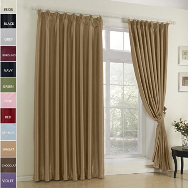 Cottontree Homesoft Blackout Curtain For Bedroom Pinch Pleat Window Cottontree Homesoft Blackout Curtain For Bedroom Pinch Pleat Window Treatment Thermal Insulated D Traverse Rod And Tra
