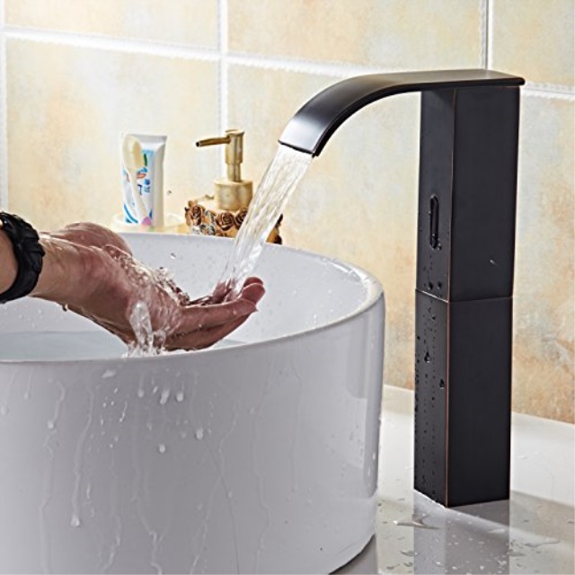 Hhoommee Electronic Automatic Sensor Touchless Bathroom Sink
