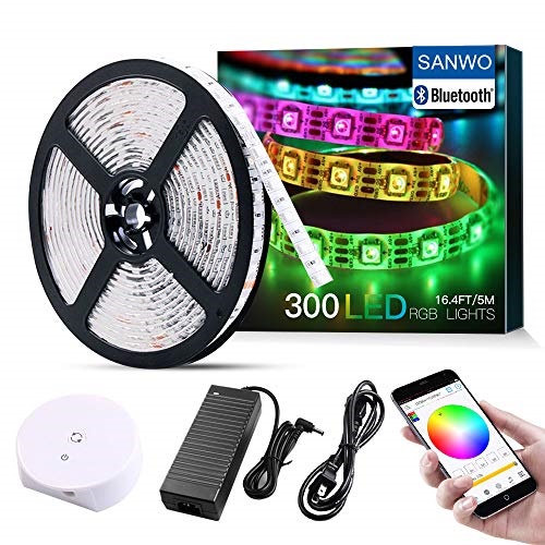 Led Light Strip Kit Sanwo 16 4ft Rgb 300 Leds Waterproof Led Light Strip Kit Sanwo 16 4ft Rgb 300 Leds Waterproof