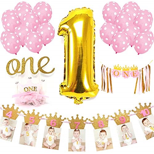 Bright Tricks Baby Girl First Birthday Decorations 1st Birthday