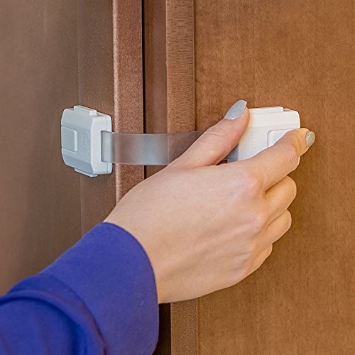 Sure Basics Baby Proofing Child Safety Locks To Childproof Cabinets Sure Basics Baby Proofing Child Safety Locks To Childproof Cabinets Drawers Fridge Toilet Easy 3m Adhesive Install 6 Latches White