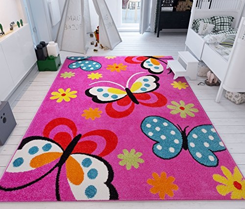 Well Woven Modern Rug Daisy Erflies Pink 5 X 7 Accent Well Woven Modern Rug Daisy Erflies Pink 5 X 7 Accent