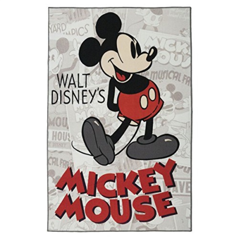 Disney Mickey Mouse Clic Area Rug 48 X70 Gertmenian Disney Hd Digital Retro Collection Clic Mickey Mouse Bedding Area Rug 54x78 Inch
