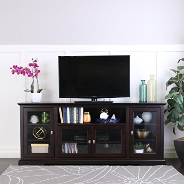 70 Inch Flatscreen Tv Stands Home Accent Furnishings New 70 Inch Wide Highboy Style Wood Tv Stand Espresso Brown Finish
