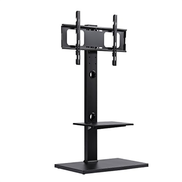Rfiver Swivel Floor Tv Stand With Mount And Two Shelves For 32 To 65
