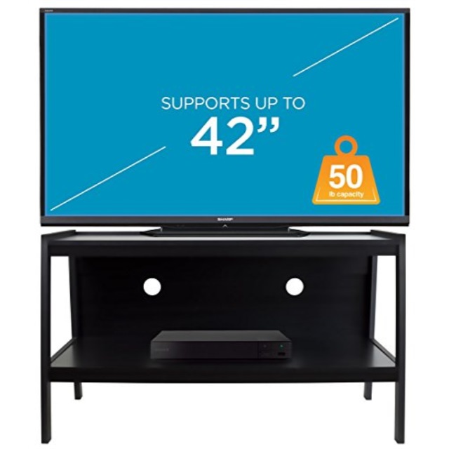 Wood Tv Stand 42 Inch Mount It Wood Tv Stand And Storage Console For 32 35 37
