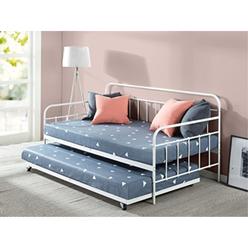 Photo 1 of ZinusFlorenceTwin Daybed andTrundleFrame Set / Premium Steel Slat Support / Daybed and Roll OutTrundleAccommodate /