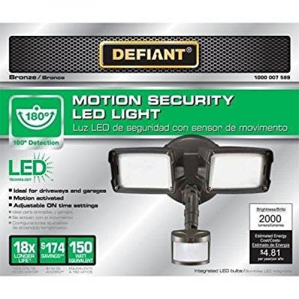 DEFIANT LANGDB00L0DL4ZQ Defiant 180 Degree Outdoor Motion Activated